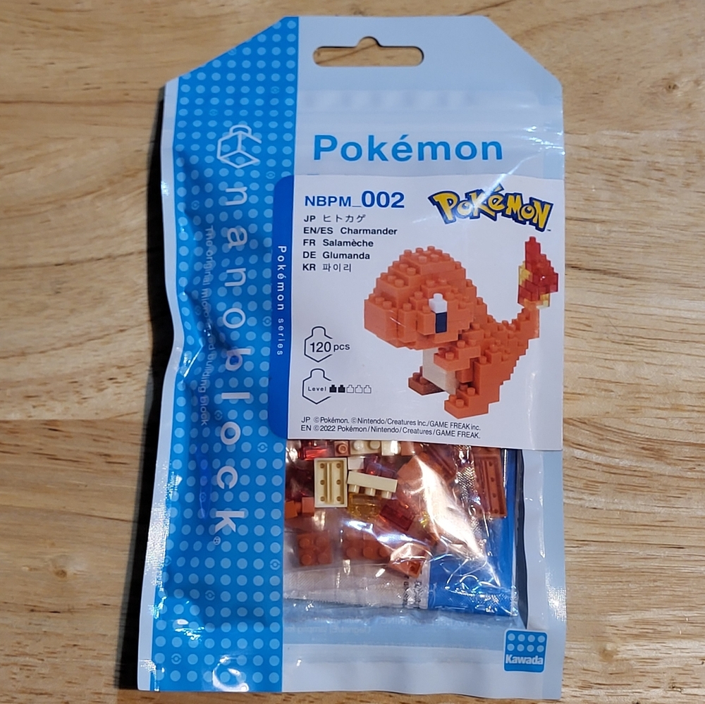 Pokemon Charmander Nanoblocks set Japan Sealed NIP MIP